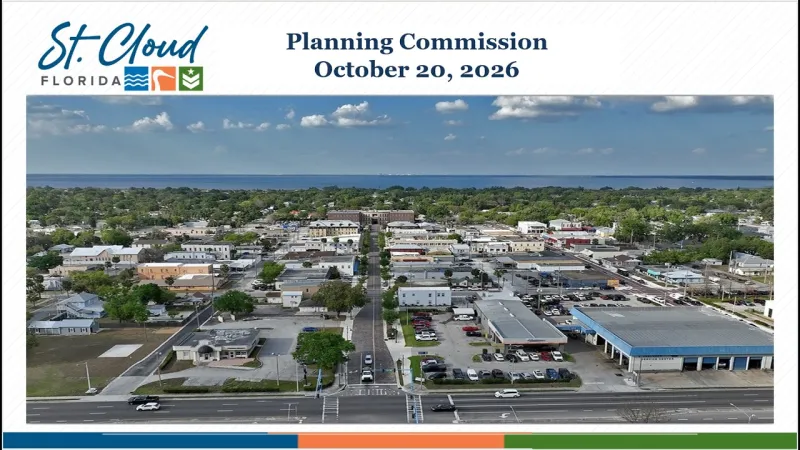 City of St. Cloud, FL - Planning Commission Meeting - October 20, 2026 (Video)