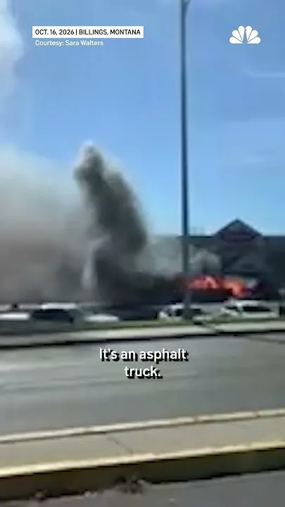 Truck explodes in a Montana parking lot. (Video)