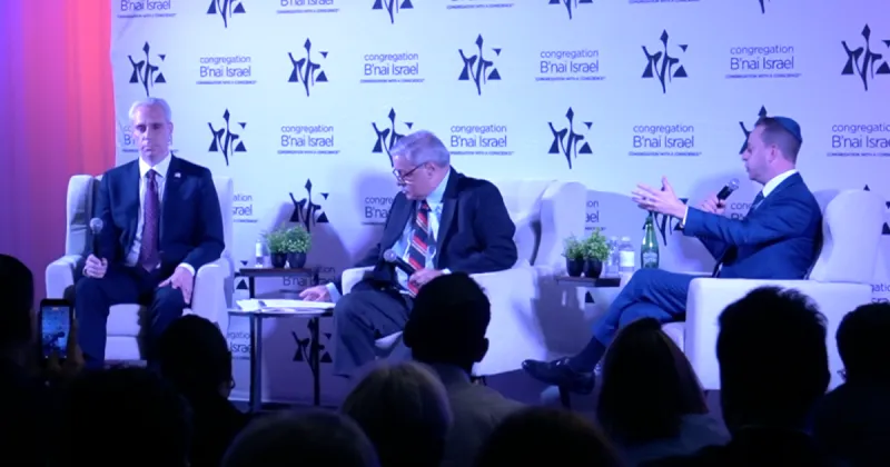Moskowitz, Singer discuss Israel, economy in Boca Raton congressional forum