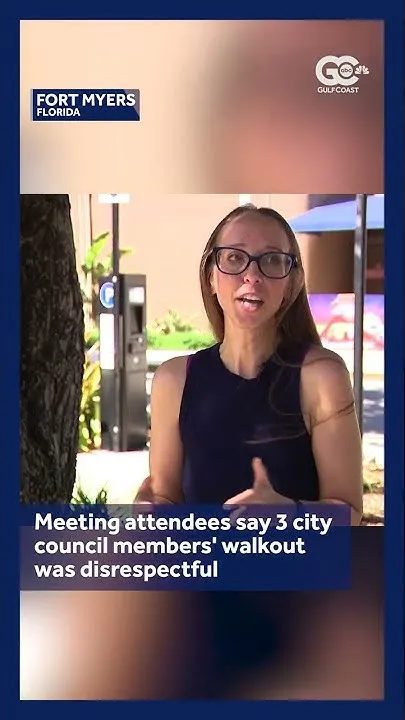 Fort Myers meeting attendees say council walkout disrespectful (Video)