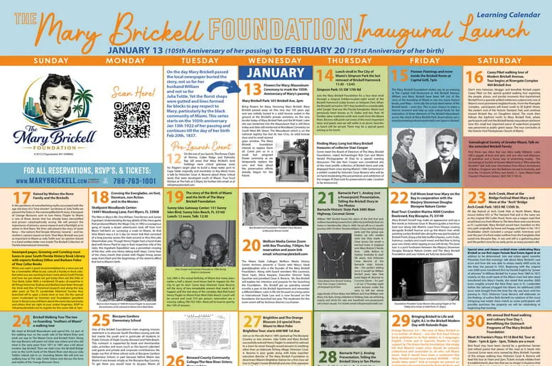 New foundation launches its Mary Brickell calendar