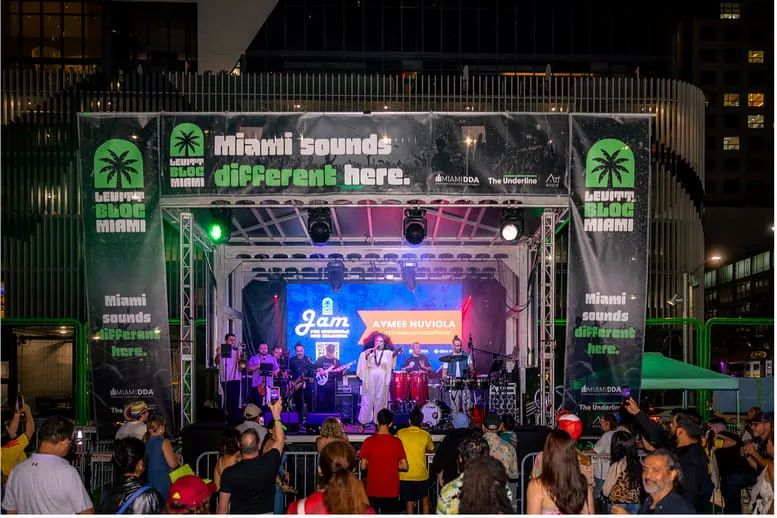 Miamians danced through rain during The Underline's Jam for Venezuela and Colombia