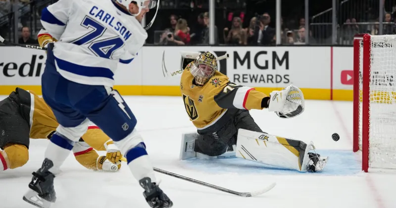 Lightning beat Golden Knights 6-2 as Kucherov ties franchise points record