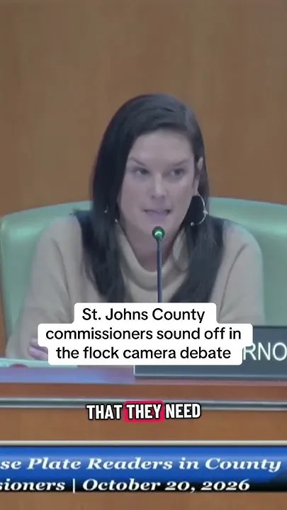 St. Johns County commissioners sound off in Flock camera debate (Video)