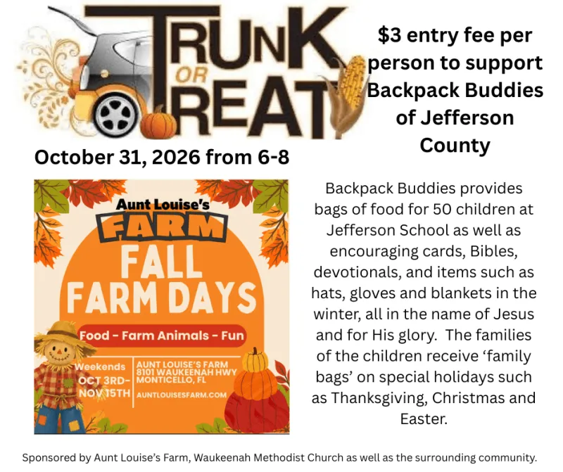 Trunk or Treat to support Backpack Buddies