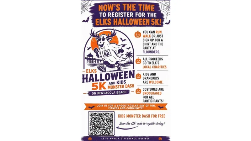 Pensacola Beach Elks Lodge to host Halloween 5K, kids dash for local charities