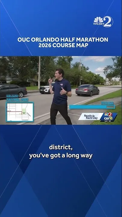 OUC Orlando Half Marathon 2026 course map (Video)