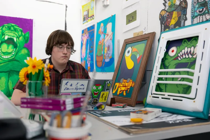 Art students benefit from 24-hour studio access