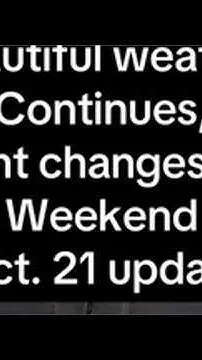 Slight forecast pattern change this weekend (Video)