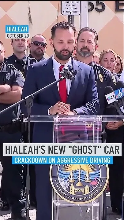 Hialeah Police unveil new "ghost" car to tackle aggressive drivers (Video)