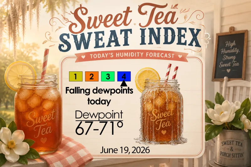 North Georgia Sweet Tea Sweat Index