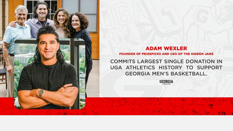 Adam Wexler Commits Largest Single Donation in UGA Athletics History to Support Georgia Men's Basketball