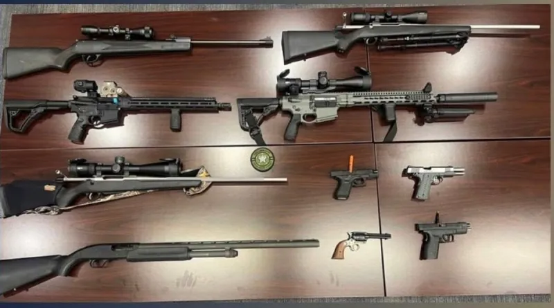Columbus man with 10 firearms arrested for terroristic threats