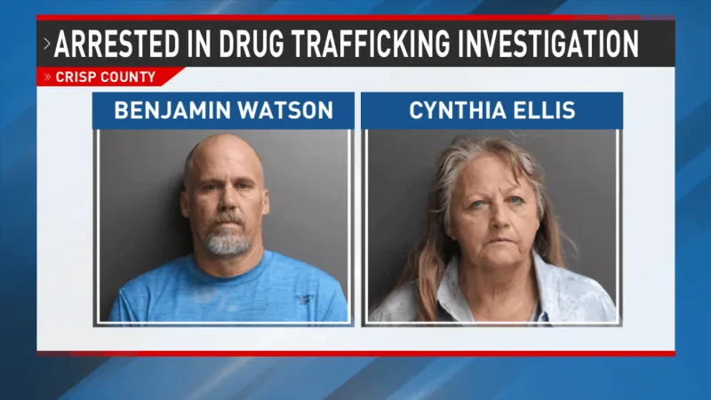 Man and woman arrested after narcotics, illegal weapons seized in Cordele drug bust