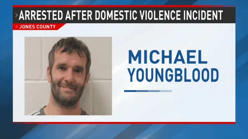 Man arrested, charged with family violence after domestic incident in Jones County