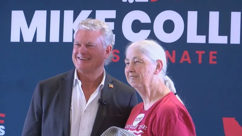 Mike Collins visits Steak N' Shake urging voters back for Georgia GOP Senate runoff