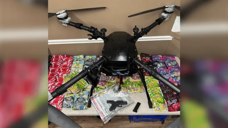 Wilcox County deputies intercept apparent contraband drone drop, one arrested