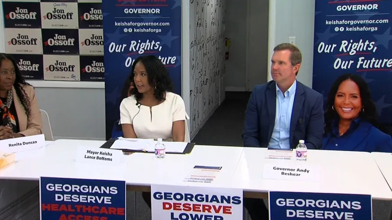 Bottoms, Beshear join Warner Robins roundtable urging Georgia Medicaid expansion