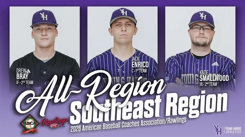 Three Mountain Lions Earn ABCA/Rawlings All-Southeast Region Honors