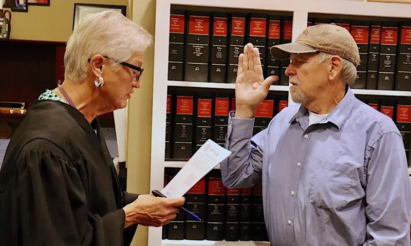 McClellon sworn in as Habersham commissioner, cites budget and development code as priorities