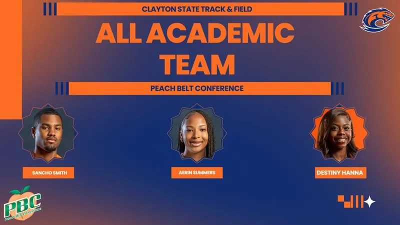 Three Track & Field Athletes Honored by the Peach Belt Conference