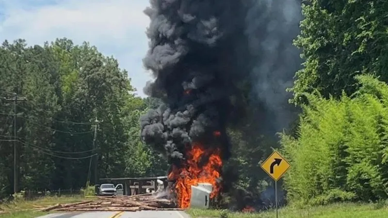 UPSON CO LOG TRUCK WRECK