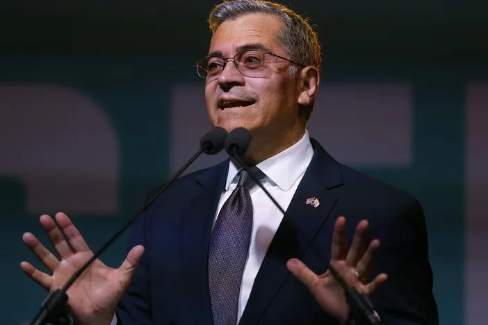 Democrat Xavier Becerra wins the top spot in November's race for California governor