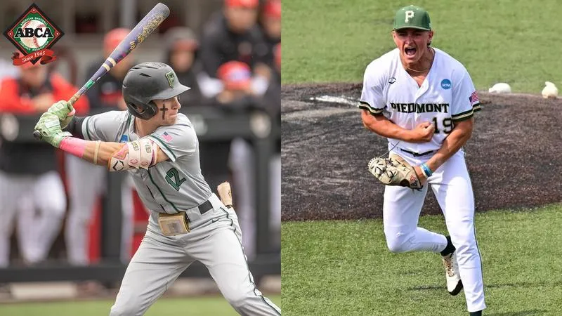 ABCA Honors Piedmont's Cody Funk and Luke Manry on All-America Listing