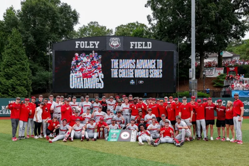 Georgia sweeps Mississippi State, advances to College World Series for first time since 2008