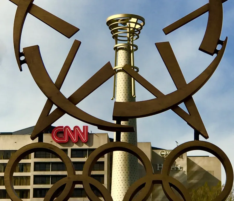 Thank you CNN and Ted Turner, backdrop for free expression in ATL
