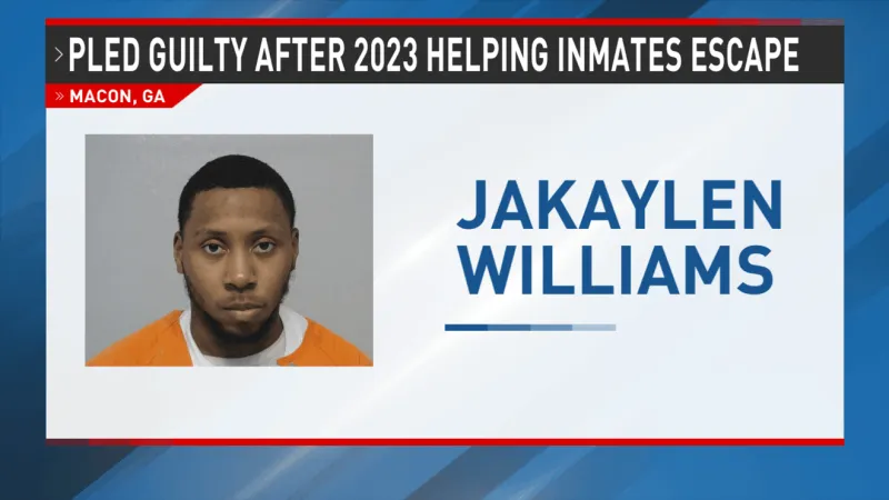 Guilty plea means no additional prison time in 2023 Bibb County jailbreak case