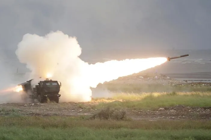 Taiwan drills with U.S. rocket system, firing in China's direction