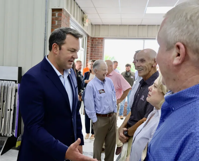 Lt. Gov. Burt Jones courts Habersham voters after rare primary tie