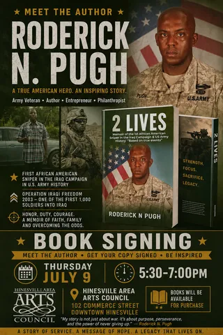 Arts Council to host book signing with Army veteran