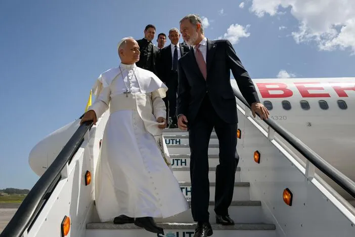 Pope Leo XIV's flight home from Spain was grounded so the king came to his aid