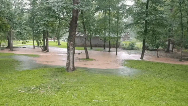Macon homeowner says stormwater runoff still floods yard after Water Authority visit
