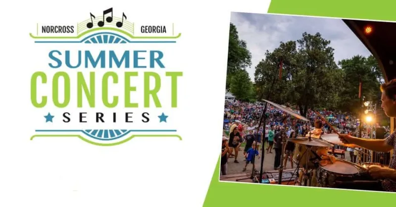 The FREE Norcross Summer Concert series: September in the Park (Chicago + Earth, Wind & Fire tribute) this Friday