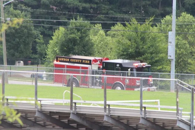 Life Flight helicopter lands in downtown Dawsonville in response to medical emergency