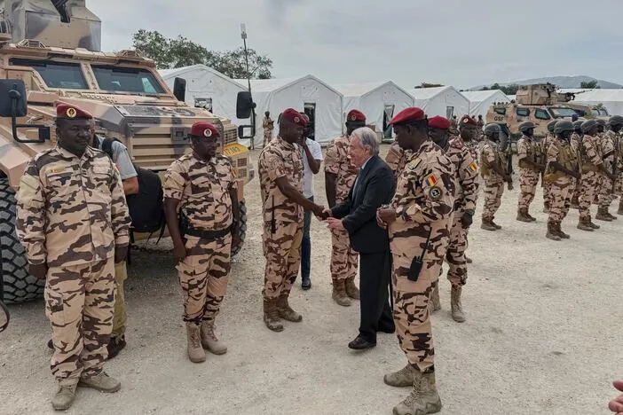 UN chief visits Haiti, where a new 'gang-suppression force' will be deployed