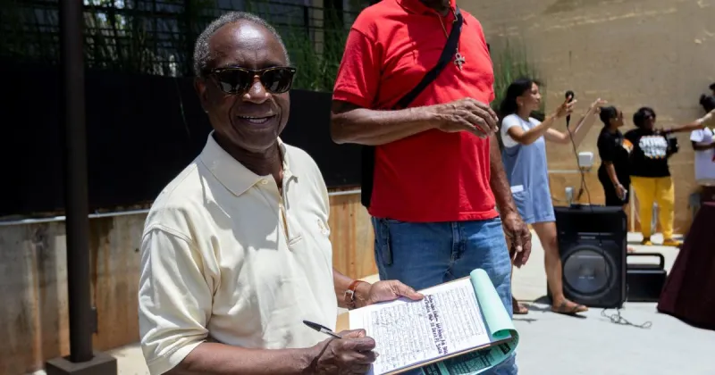 Petition to name new downtown park gets more than 1,000 signatures at annual Juneteenth festival
