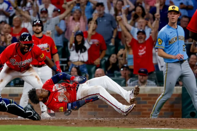 Misiorowski tagged for 2 runs as Braves beat Brewers 3-2