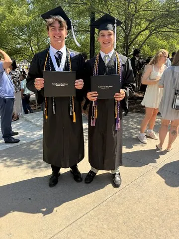 These North Forsyth High grads have been best friends since fourth grade - now they're heading to rival military academies