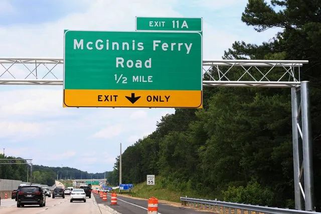 New Ga. 400 interchange opens at McGinnis Ferry Road, adding new exit in south Forsyth County