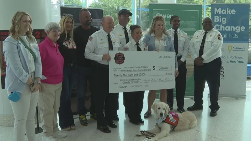 Macon-Bibb firefighters donate proceeds from sold-out calendar to children's hospital