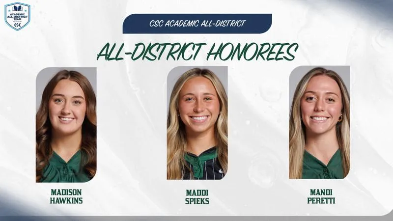 Three Piedmont Softball Lions Earn CSC Academic All-District Honors