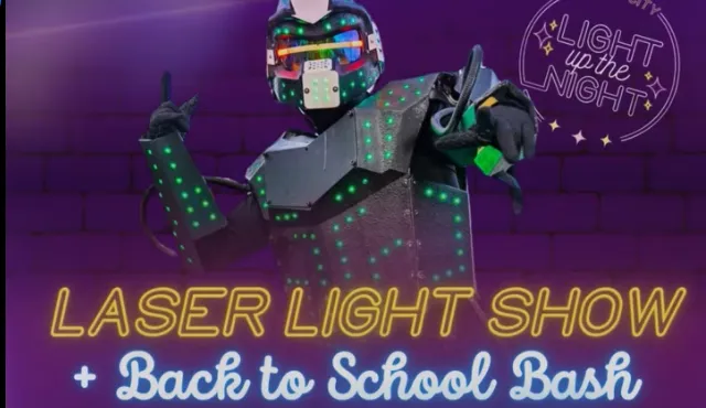 Light Up the Night Festival: FREE laser light show in Union City on July 18th