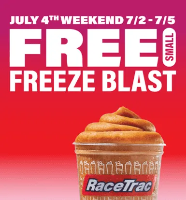 RaceTrac: Get a FREE Coca-Cola Cherry Float Freeze Blast from July 2-5, no purchase or rewards account needed
