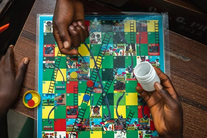 Move over Chutes & Ladders: Schisto & Ladders has educational value plus worms