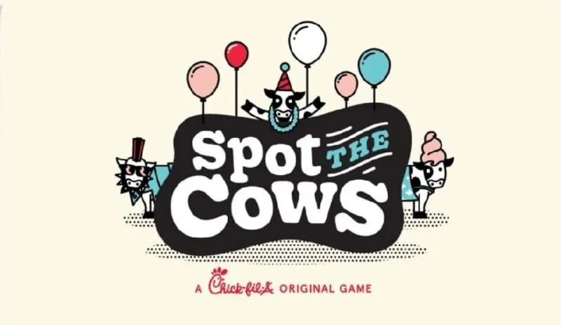 Play Chick-fil-A's new "Spot the Cows" game and get FREE waffle fries