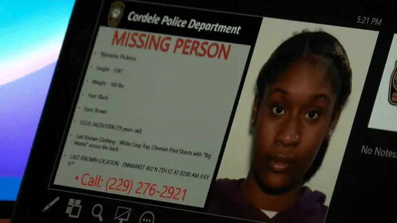 Authorities continue to seek leads a year after Nyeasha Pickens' disappearance in Cordele